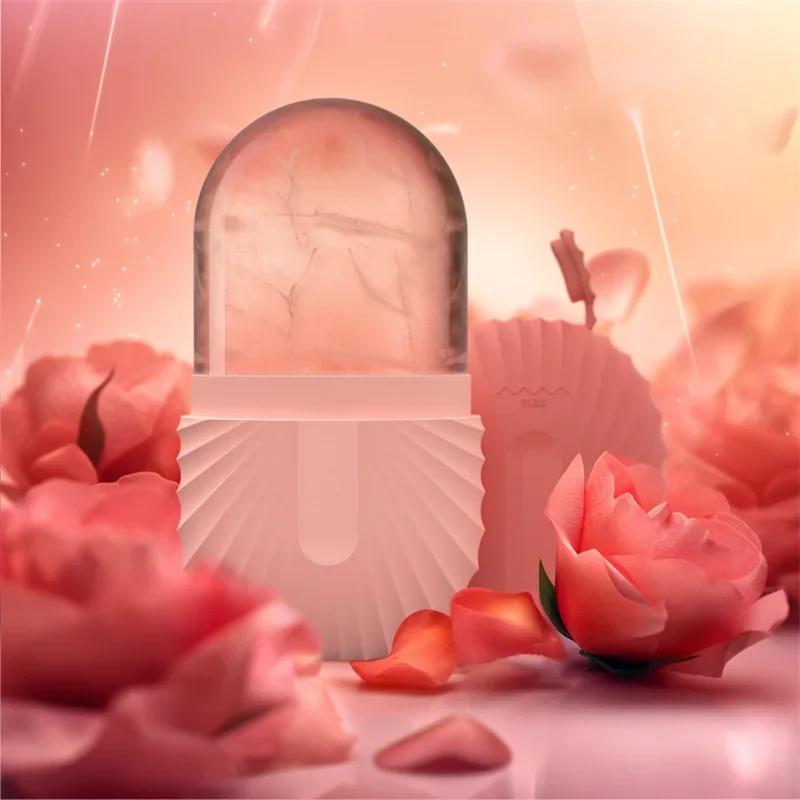 Силиконовый ледяной ролик для лица Уход за кожей Красота Лифтинг Контурирование Форма для льда Массажер для лица Инструмент для ухода за кожей Формы для льда Уход за лицом