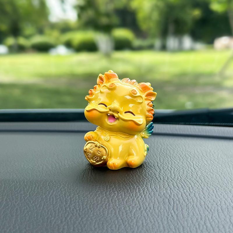 

Mythical Pixiu Car Interior Decor Resin Creative Cute Animal Gift For Car Enthusiasts Gold D