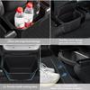 Rear Center Console Organizer for New Model Y Juniper Trash Can with Anti-Slip Lid Cover Backseat Storage Box 2nd Row Seat Organizer Bin for Model Y