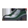 Foreign Trade Men's Leather Shoes Men's British Style Simple Glossy Formal Wear Business Derby Men's Haircut Commuter Men's Shoes