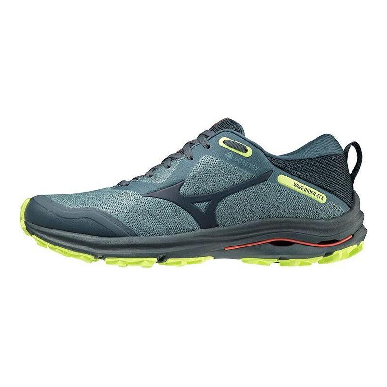 Mizuno Wave Rider Gtx Comfortable Durable Low-Top Running Shoes Men sneaker Dark-Green J1GC217924