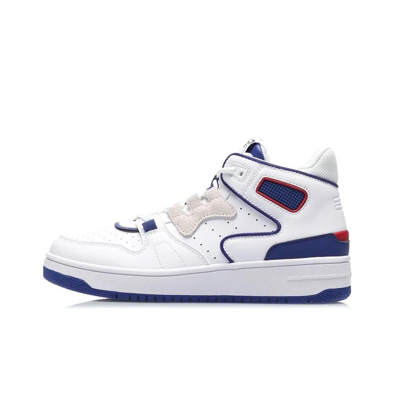 Li Ning Advance 2020 Synthetic Leather Cushioning Slip Resistant Abrasion Resistant Mid Top Vintage Basketball Shoes AGBQ116-1