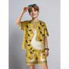 Summer Kids Set Animal Duck Printed Kids T-shirt and Shorts 2 Piece Set Summer Casual Outdoor Boys and Girls Outfit Kids Clothing