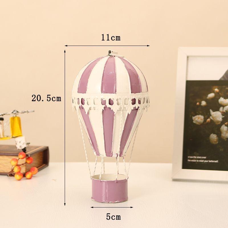 European Wrought Iron Hot Air Balloon Model Items Hotel kindergarten Wall Hanging Ornaments Crafts Home Furnishing Decoration