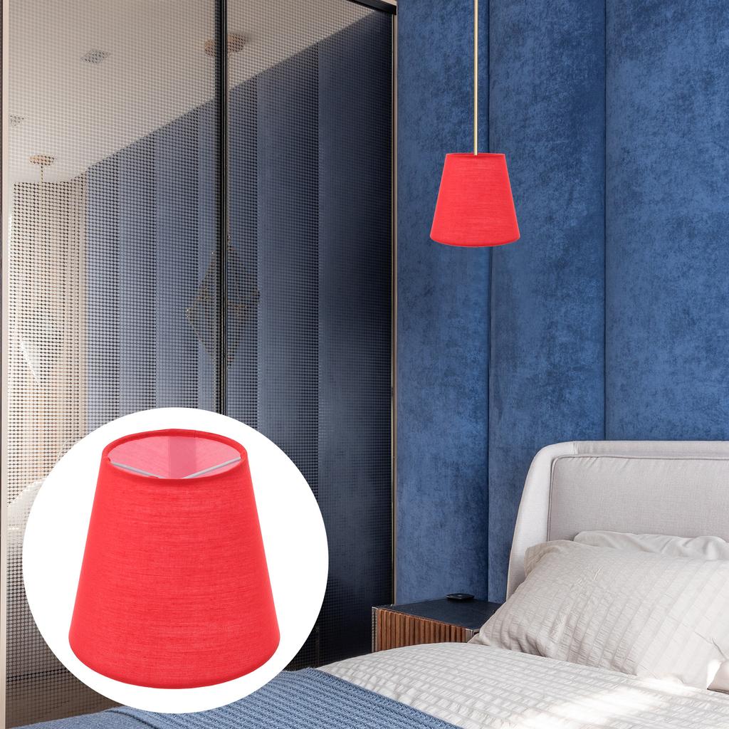 Fabric Lampshade Table Shades Small for Clip on Bulb Bedside Replacement Light Ceiling Decor