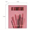 12-teiliges Set mit mattem Lippenkonturenstift, wasserdicht, verwischt nicht leicht, Lippenkonturenstift, Lippen-Make-up, Lippenstift, Stift mit Roller Pen Knife