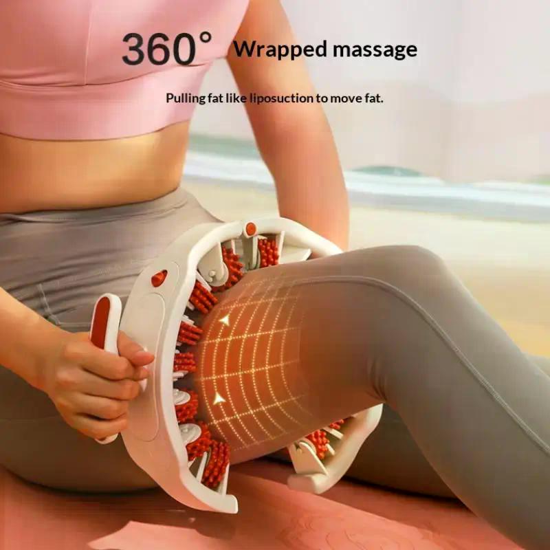 Ring Leg Massager Massage Roller Detachable Handles For Full Body Neck Shoulder Abdominal Muscle Slimming Relaxation
