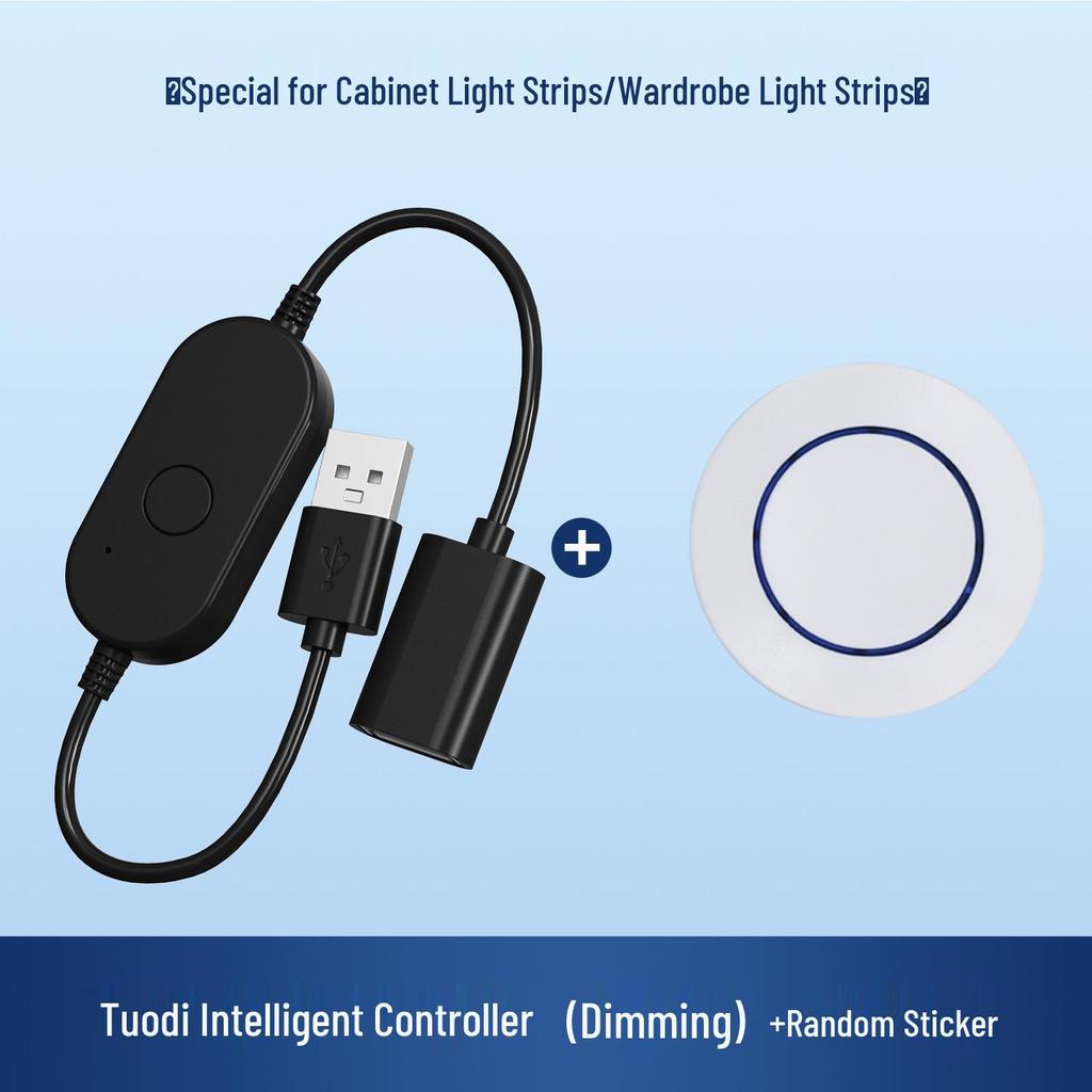 Smart WiFi Switch for Cabinet/Wardrobe Light Strip with Mijia App Integration, Voice Control, and Cycle Timer.