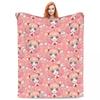 Anime Spy X Family Anya Forger Cute Blankets Soft Warm Flannel Throw Blanket Bedding for Bed Living Room Picnic Travel Couch