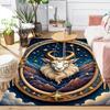 1pc Star Aries Print Design Area Rug - Soft, Anti-Slip, and Durable Gaming Room Decor for Bedroom