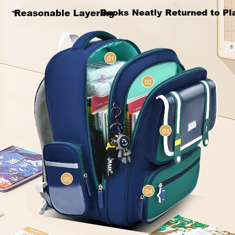 Le Bu Xiong Elementary School Backpack Boys Girls 2026 New Lightweight Children's Spine Protection