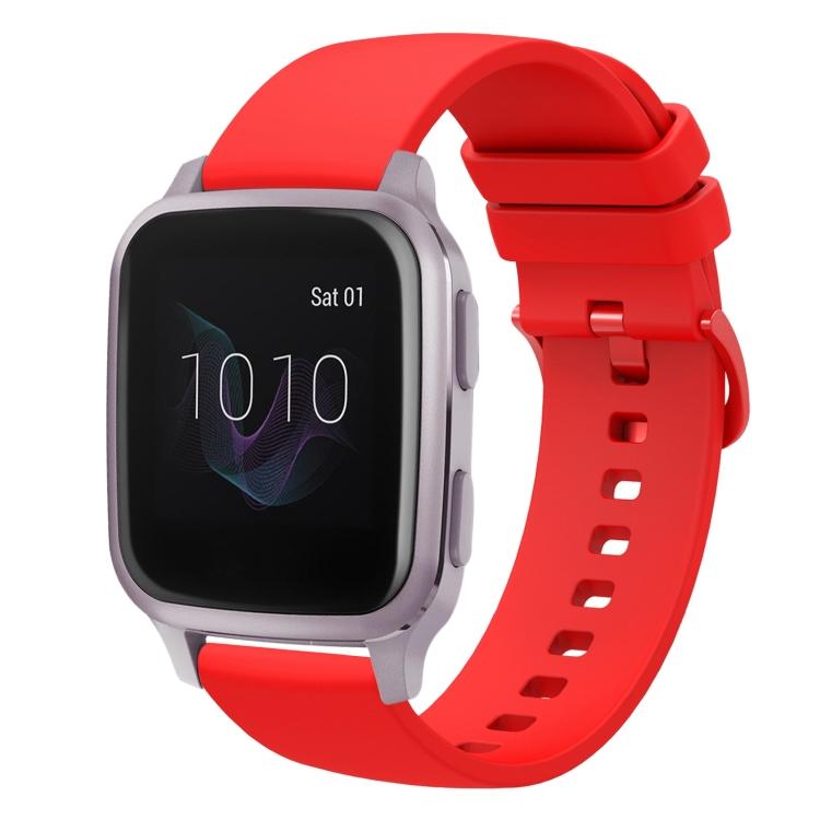 Für Garmin Venu SQ 20mm einfarbiges weiches Silikon-Uhrenarmband