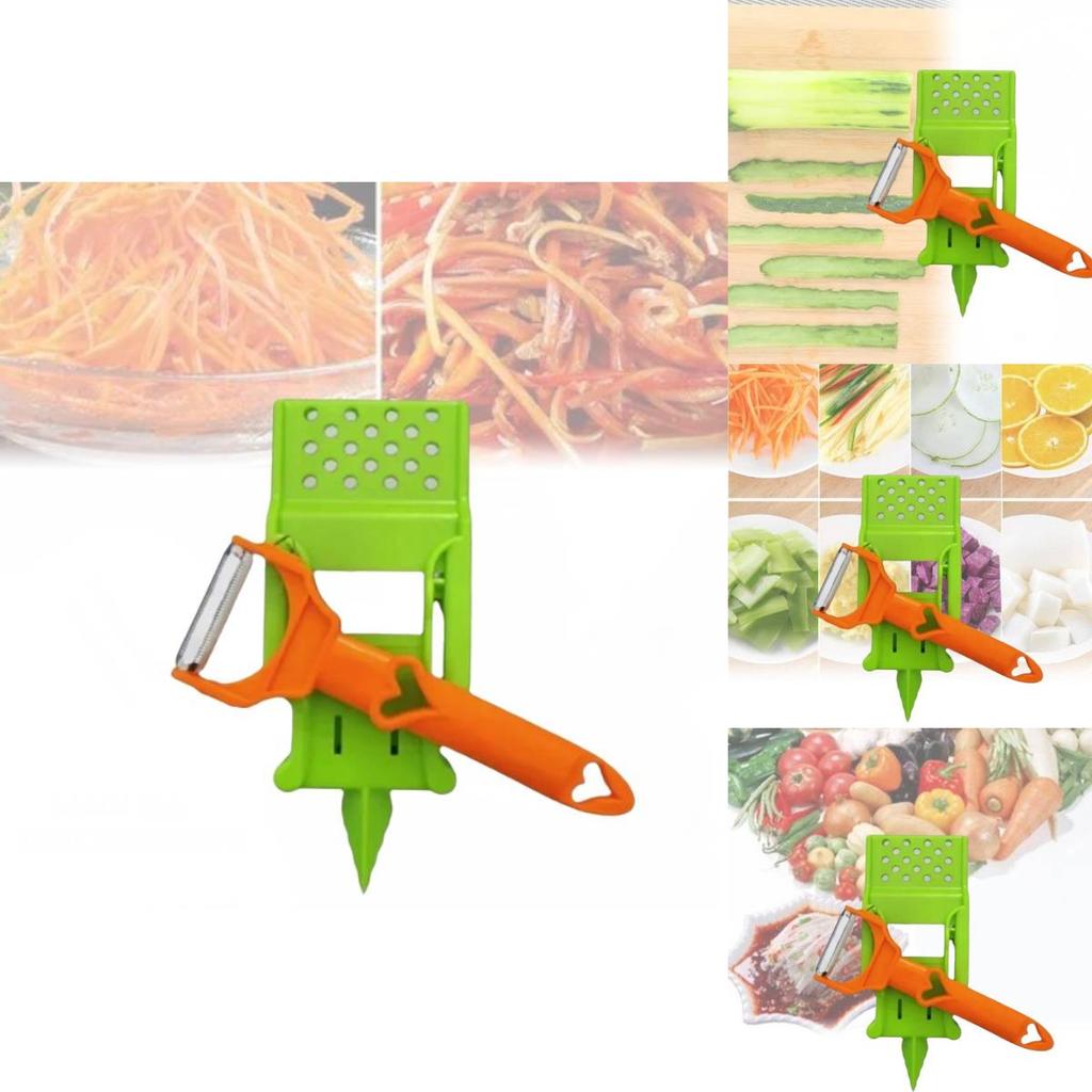 Stainless Steel Ultra Sharp Dual Julienne And Vegetable Peeler Multitasker