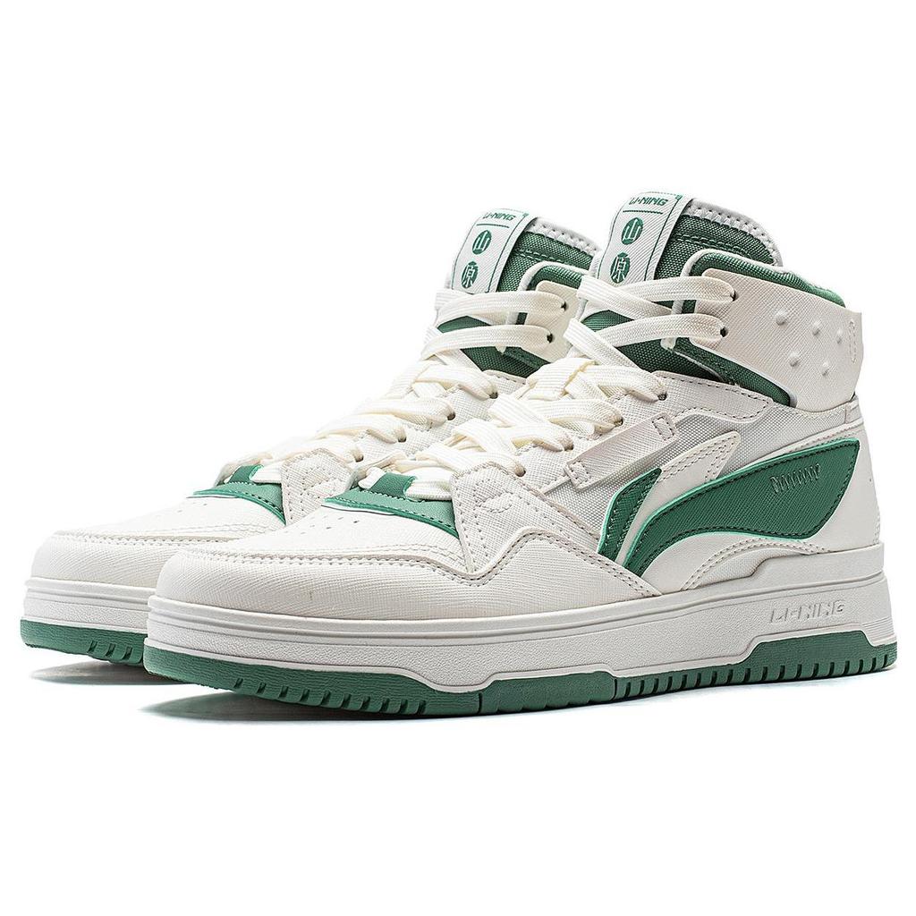Li Ning Mountain Origin 2.0 Textile, Synthetic Leather Slip Resistant Abrasion Resistant High top Skateboard Shoes AGCT346-3