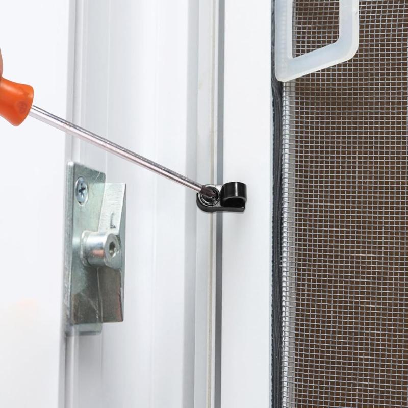 24Pcs Strong Window Screen Fasteners with Metal Screws Nylon Window Screen Retainers Upgrades For Storms Defense