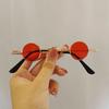 8pcs Korean Children Fashion Sunglasses Boys Girls Small Frame Round Metal Eyeglasses Personality Street S Sun