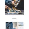 Men's Ethnic Pattern Retro Chunky Sneakers Casual Lace Up Outdoor Walking Shoes
