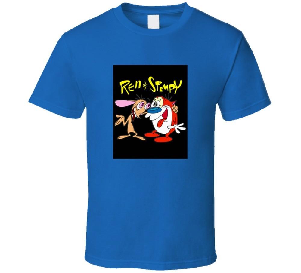 Ren And Stimpy Tee Retro Animated Tv Show T Shirt Unisex T-Shirt S