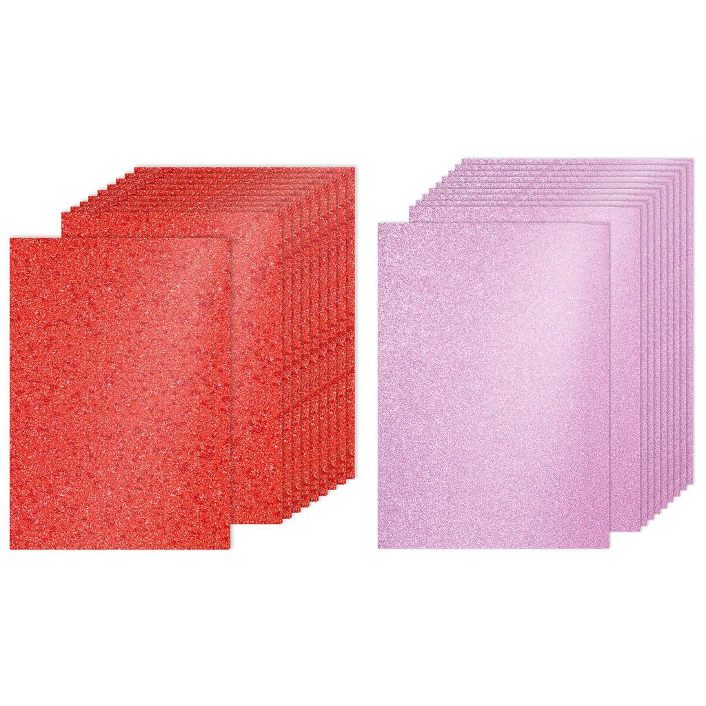 60Sheets Glitter Cardstock A4 Glitter Paper Card Stock Shiny Scrapbook 250gsm Sparkly Paper Large Shimmer for Scrapbook DIY Art