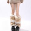 Plush Sock Covers for Warmth and Thickened Protection of the Calves Jk Cold-proof Socks and Autumn/winter Faux Fur Leg Warmers Y2k Hot Girl Leg