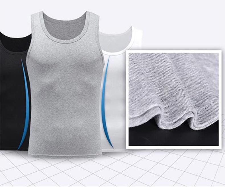 Men's Premium Cotton Sleeveless Racerback Tank Top for Summer Fitness