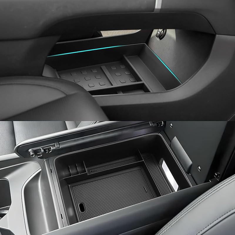 SHAOHAO For 2025 2026 Hyundai Santa Fe Under Console Organizer Tray For 2024 2025 2026 Hyundai Santa Fe Accessories (SE, SEL, XRT, Limited,