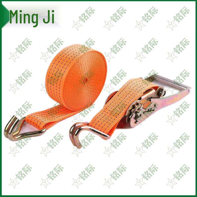 Mingji 5-Ton 12M Double Hook Ratchet Tie-Down Strap