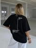 Oversized T-Shirt with Graphic Slogan