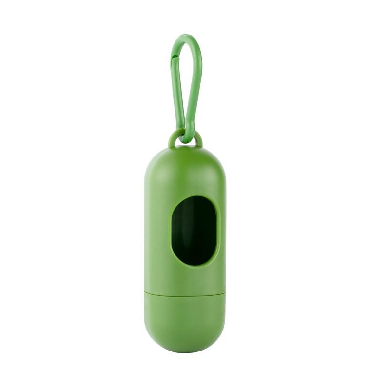 Portable Sustainable Eco-Friendly Dog Poop Bag Dispenser with Storage Shovel and Silicone Garbage Disposal