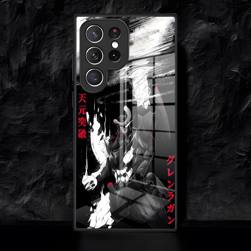 Anime G-Gurren Lagann Handyhülle Für Samsung S26 S25 Edge Ultra 24 23 22 21 Ultra Plus Fe A55 56 15 4G 5GGlasabdeckung