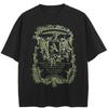 Streetwear Letter Graphic Black T-Shirt Cotton Unisex Tops Tees Summer Short Sleeves T Shirt