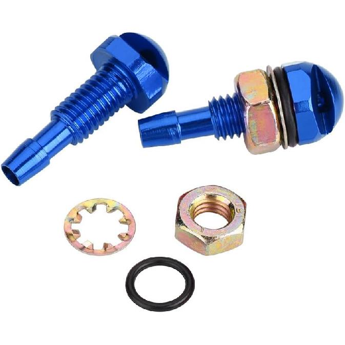 KIMISS Windshield Washer Nozzle, 2pcs Universal Aluminum Alloy Car Auto Front Windshield Sprayer Washer Nozzle(Blue) windshield washer heavy duty