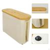 Bathroom Storage Bin, Viewing Window, Foldable, with Handle And Lid, Toilet Paper Holder