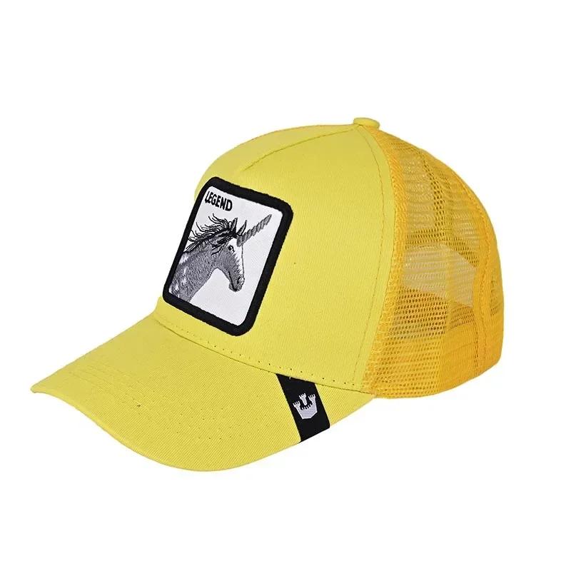 Șepci de baseball Bărbați, femei, șapcă snapback hip hop, cu animale de modă, broderie de vară, șapci de camioner din plasă respirabilă, îmbrăcăminte de stradă, os