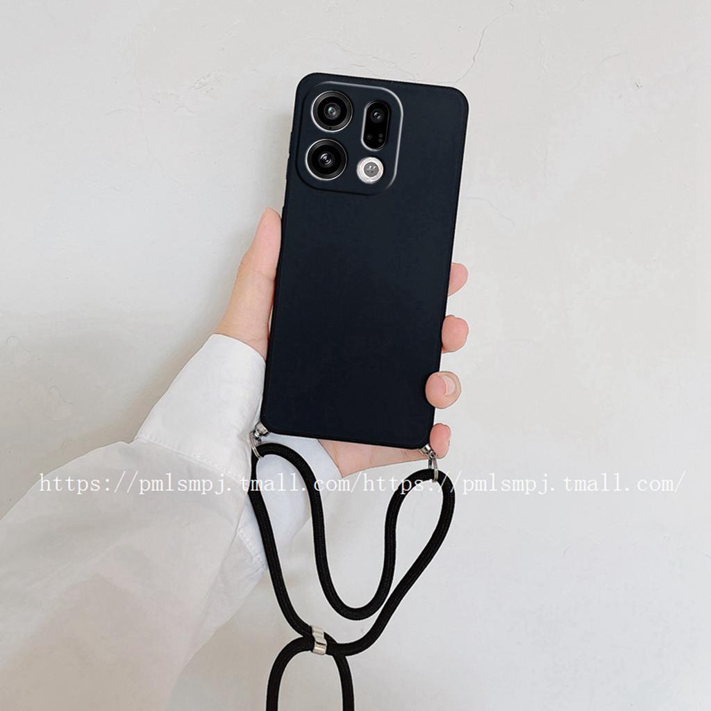 Case for OPPO Find X9 Pro X 9 Crossbody Necklace Strap Cord Lanyard Soft Case for Find X9pro Camera Protect Silicone Cover Shell
