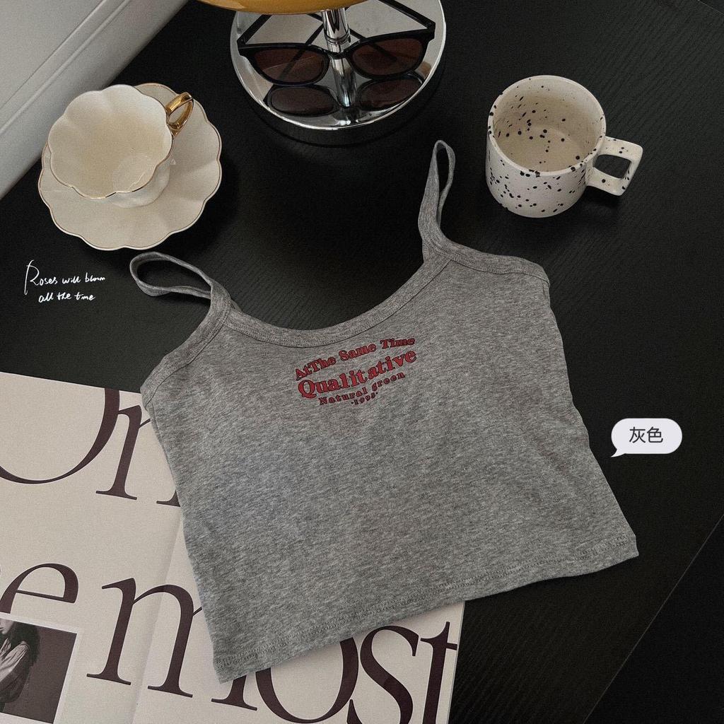 Women's Solid Color Sleeveless Camisole Belly Button Top