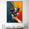 Musical Instruments Guitar Saxophone Piano Clarinet Abstract Posters Prints Canvas Painting Wall Picture for Living Room Decor