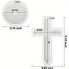 5'' Standing Cross Silicone Mould with Base, Epoxy Cross Mould, Epoxy Plaster Cement Mould, Halloween Ornaments