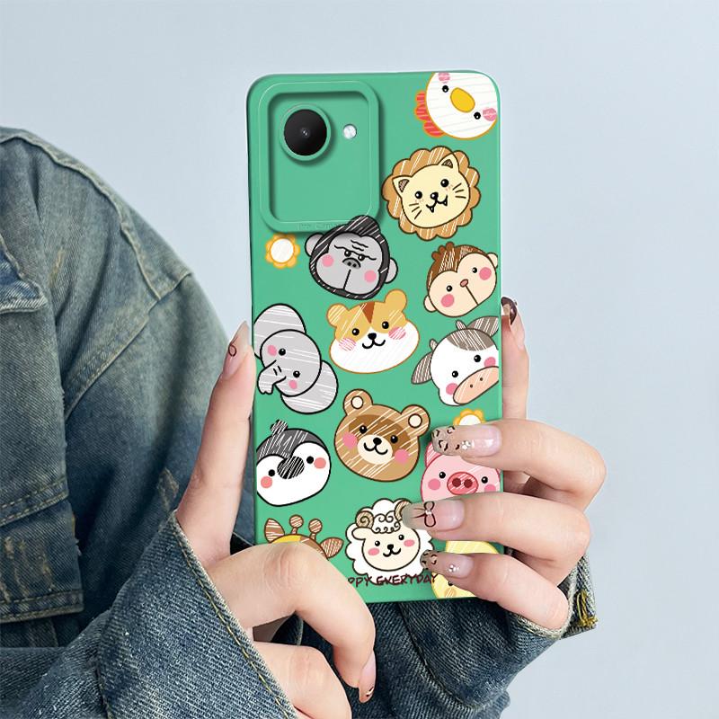 For Realme C30 C30s Narzo 50i Prime Phone Case RMX3690 RMX3506 Coque Soft Silicone Sweet Painted Back Printed Protective Cover