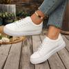 Women's Shoes Casual Lace Up Autumn Lightweight Walking Sneakers Comfortable Solid Woman Shoes Flats Bottom Tennis Feminino