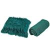 Long Ripple Wrap Newborn Baby Pography Props DIY Blanket Newborn Wraps Pography Mat for Baby Boys and Girls (Deep Green)