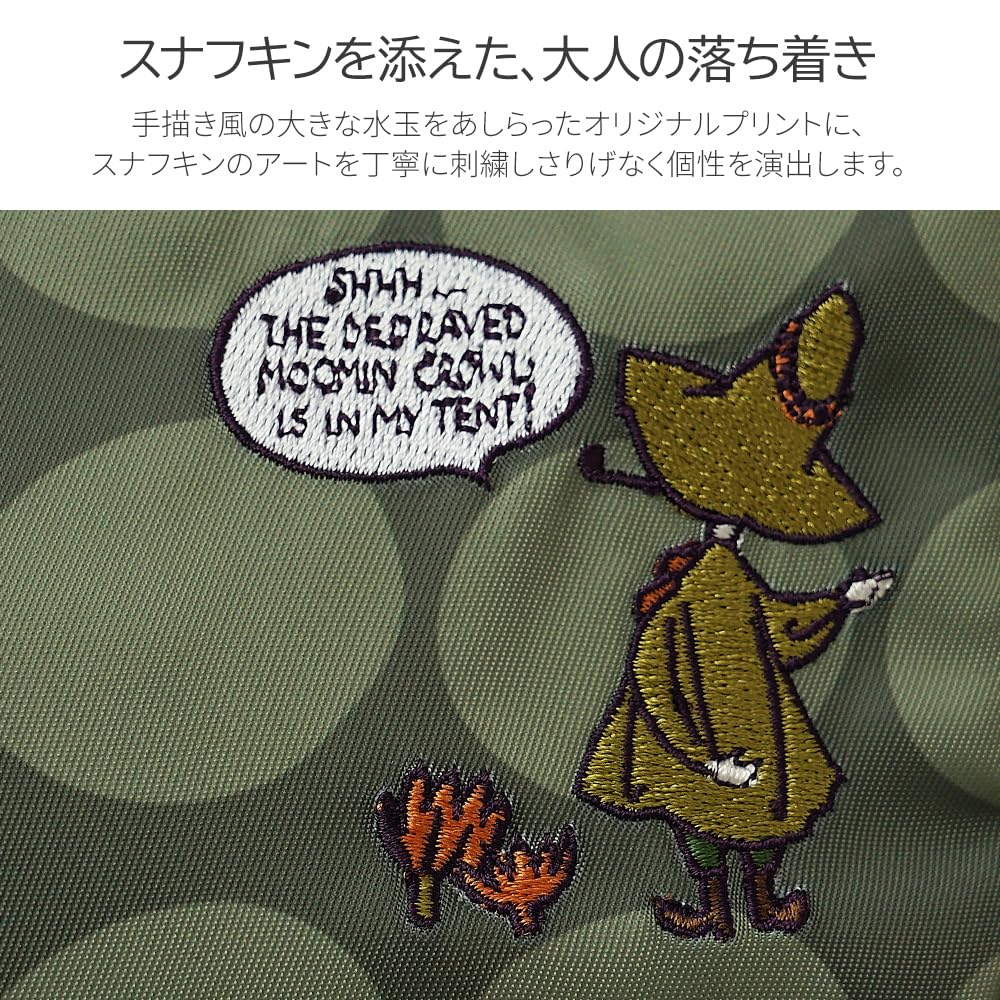 [MOOMIN] [Official] Moomin Mini Shoulder Bag, Smartphone Shoulder Bag, Sacoche, Pochette, Snufkin Embroidery, Polka Dots, RMMC-03