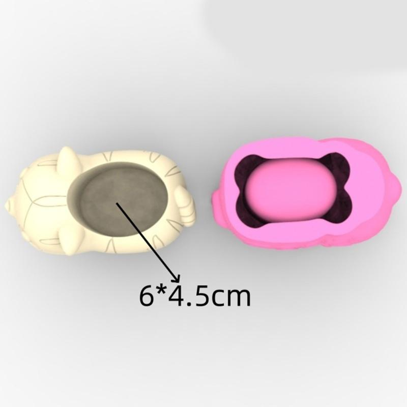 Gardening Pots Mold Succulent Plant Pots Mould Animal Shape Silicone Concrete Casting Mold for Epoxy Resin and Pen Holder