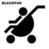 BLKUOPAR Für Kinderwagen Auto Aufkleber Einfache Lustige Abziehbilder Wasserdichtes Vinyl Auto Zubehör Fahrzeug Skateboard Wohnwagen Deko