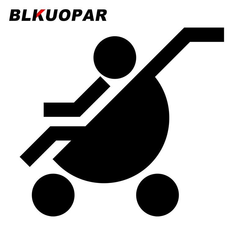 BLKUOPAR Für Kinderwagen Auto Aufkleber Einfache Lustige Abziehbilder Wasserdichtes Vinyl Auto Zubehör Fahrzeug Skateboard Wohnwagen Deko