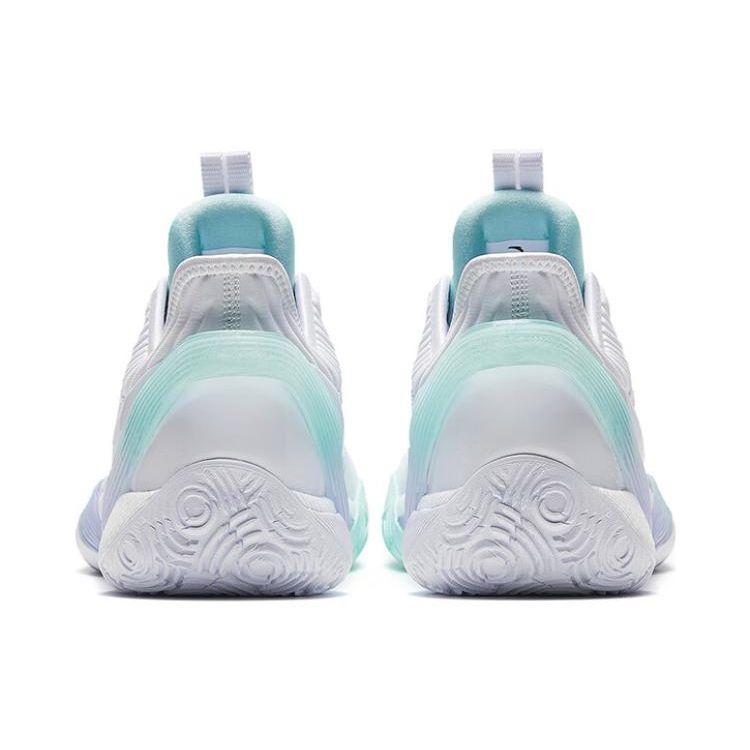 Anta Three Points Rain 1st Generation Women Basketball Shoes White Green 922411102S-1