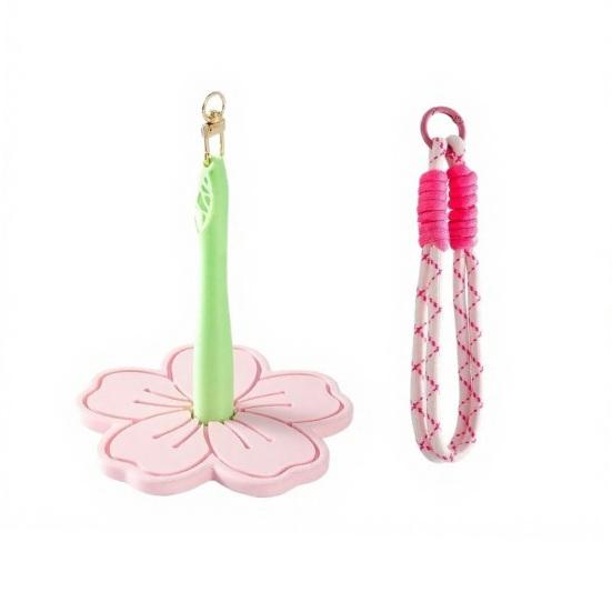 

Flower Wrist Yarn Holder 3D Printed Sakura Knitting Yarn Ball Spinner Dispenser Stand Storage Organizer Knitting Crocheting Accessories розовый