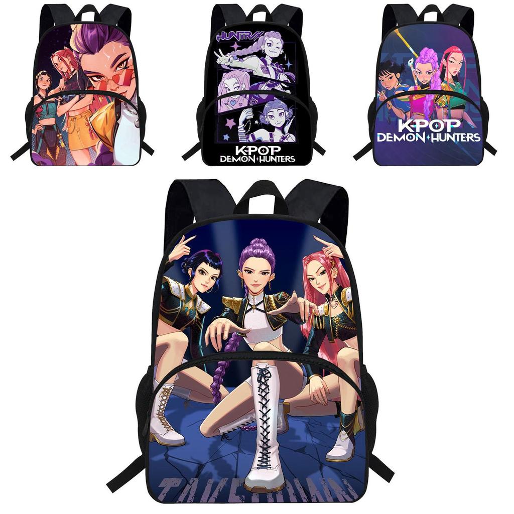 Kpop Demon Hunters Backpack For Kids With Breathable Oxford Fabric And Shock Absorption For School Use
