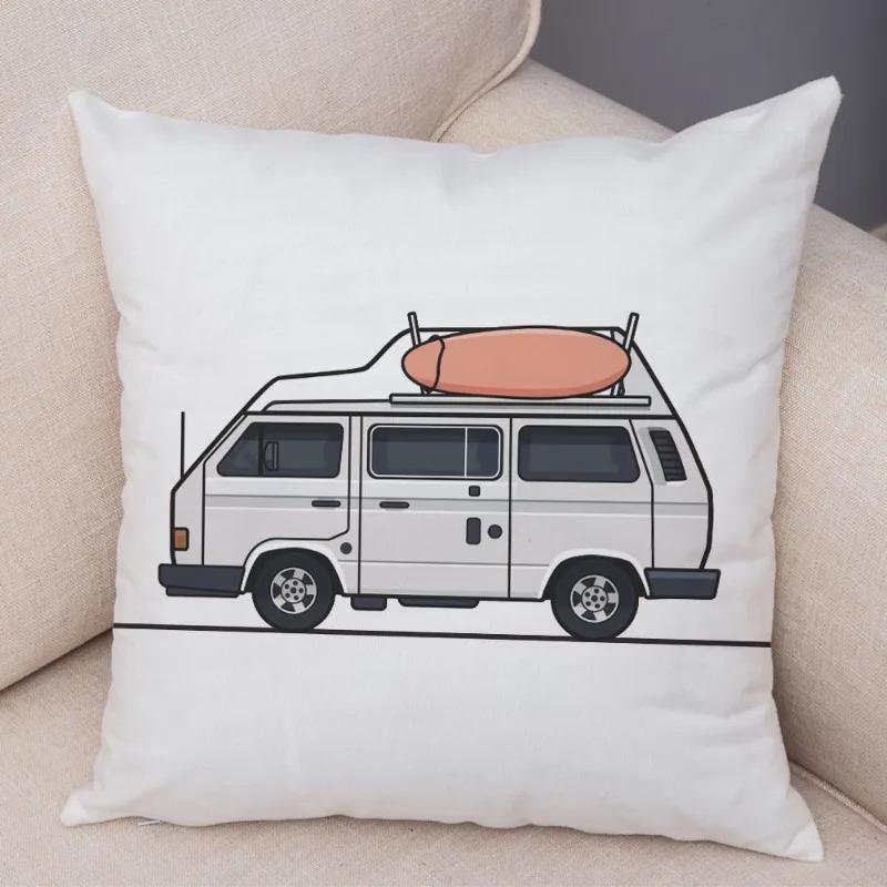 Cartoon Toy Car Decorative Pillowcase Car Ornaments Office Living Room Sofa Home Pillowcase