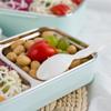 With Random Pattern Cartoon Lunch Box Stainless Steel Double Layer Food Container Portable Kids Picnic School Bento
